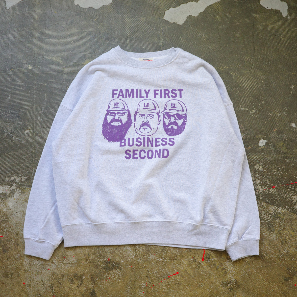 【追加予約販売・12月初旬発送】JHANKSON ジャンクソン " FAMILY FIRST BUSSINESS SECOND " sweat 裏毛 スウェット