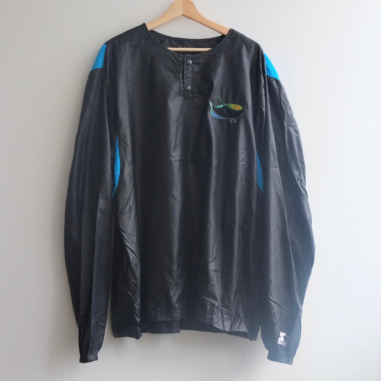 【used】 STARTER スターター TAMPABAY RAYS L/S batting jacket タンパベイ レイズ