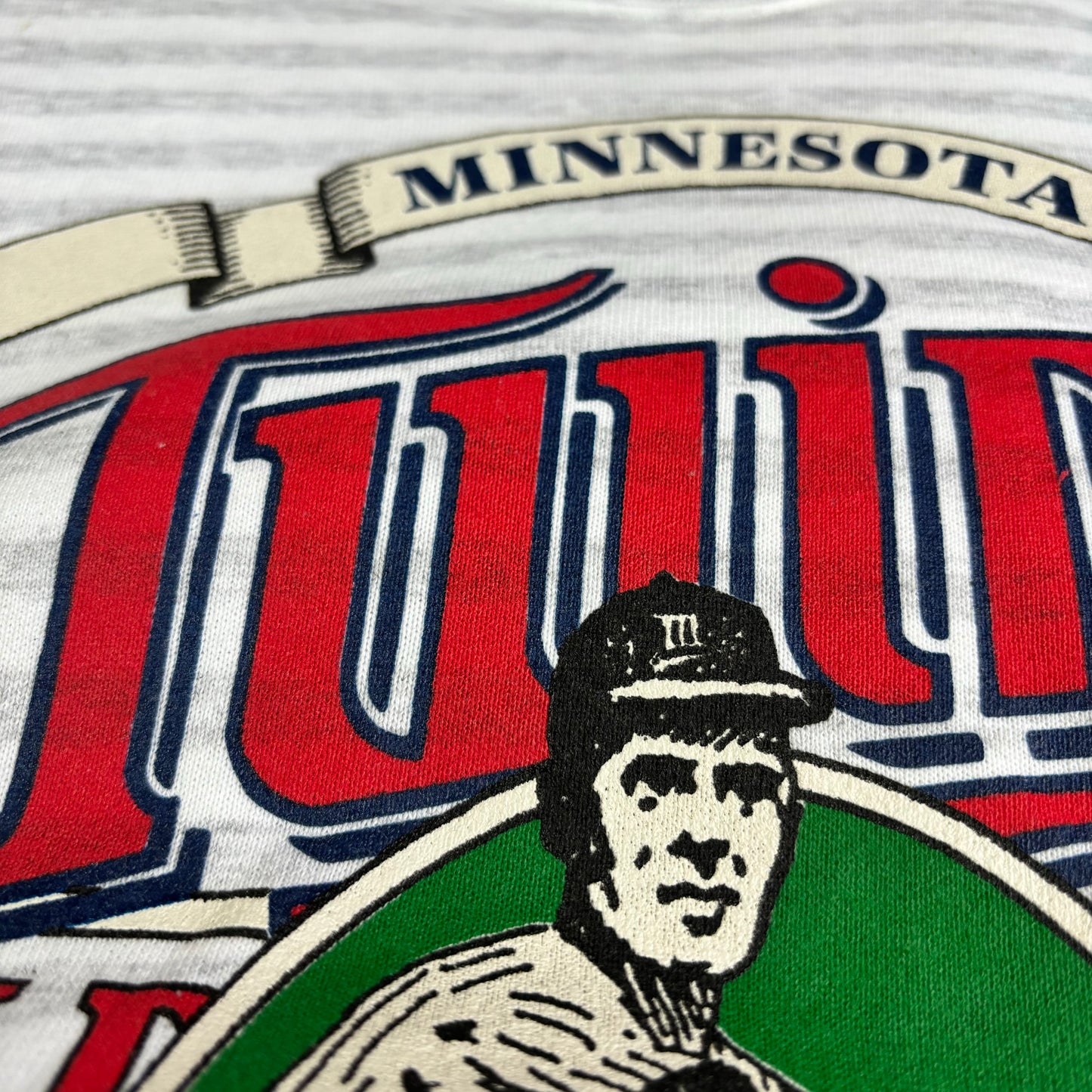 【used】 1991 world series champion Minesota TWINS border sweat 0220-3JS