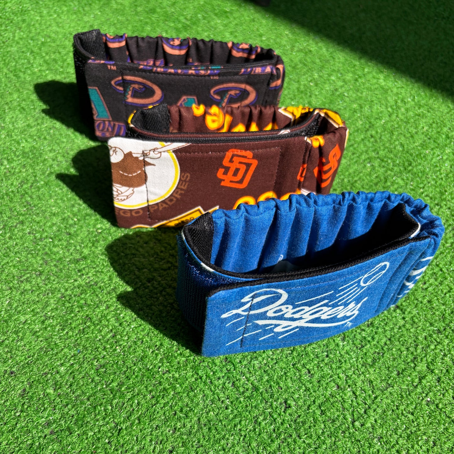 vintage fabric cycling ankle strap MLB dodgers padres diamondbacks