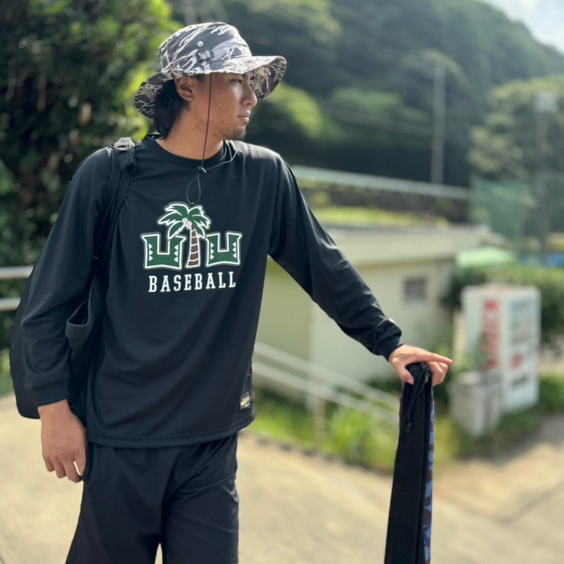 ULUNOA ウルノア 長袖 ドライ Tee "ulu baseball" × JHANKSON ジャンクソン Tシャツ long sleeve dry tee 【FLiP別注】