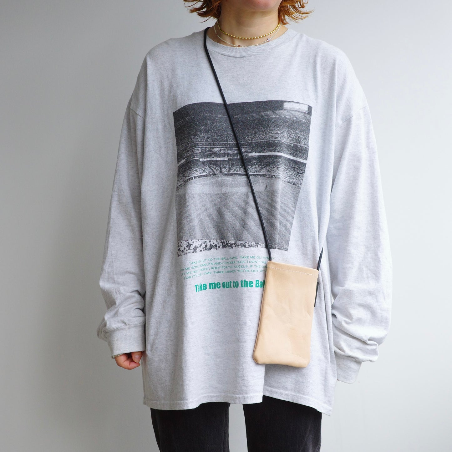 "take me out to the ballgame" photo longsleeve tee Tshirts JHANKSON