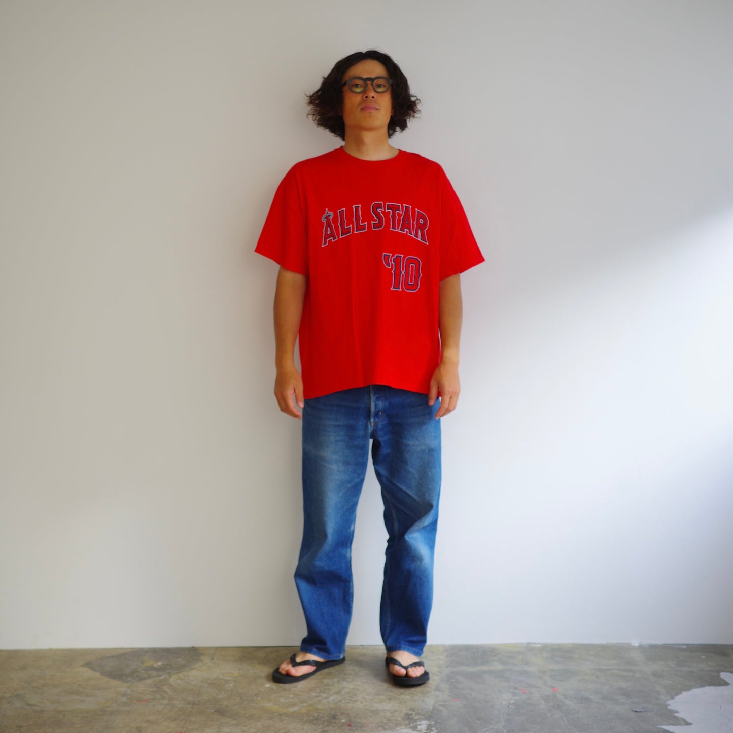 【used】 "MLB '10 ALL STAR" tee anaheim angels angelstadium