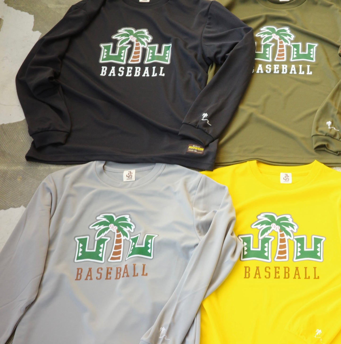 ULUNOA ウルノア 長袖 ドライ Tee "ulu baseball" × JHANKSON ジャンクソン Tシャツ long sleeve dry tee 【FLiP別注】