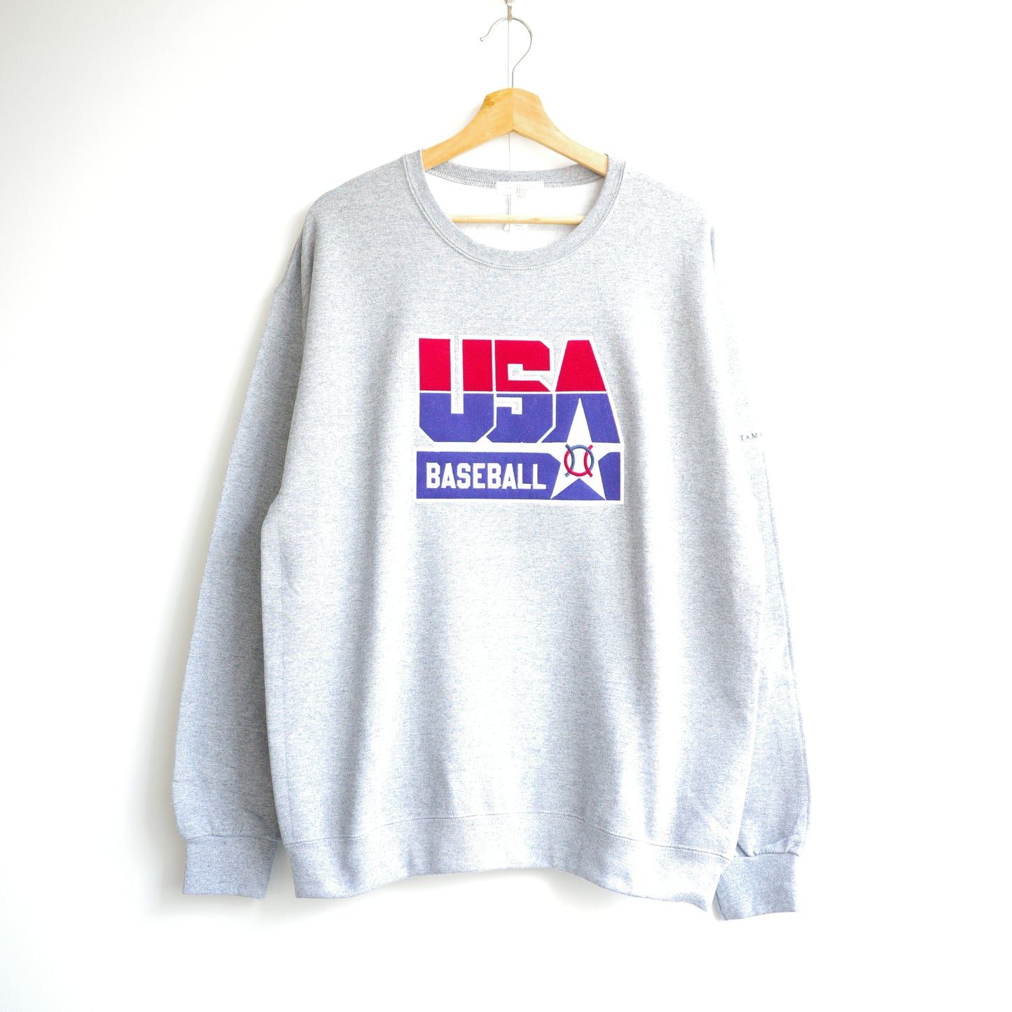 TAMANIWA "USA BASEBALL" sweatshirt with brushed lining