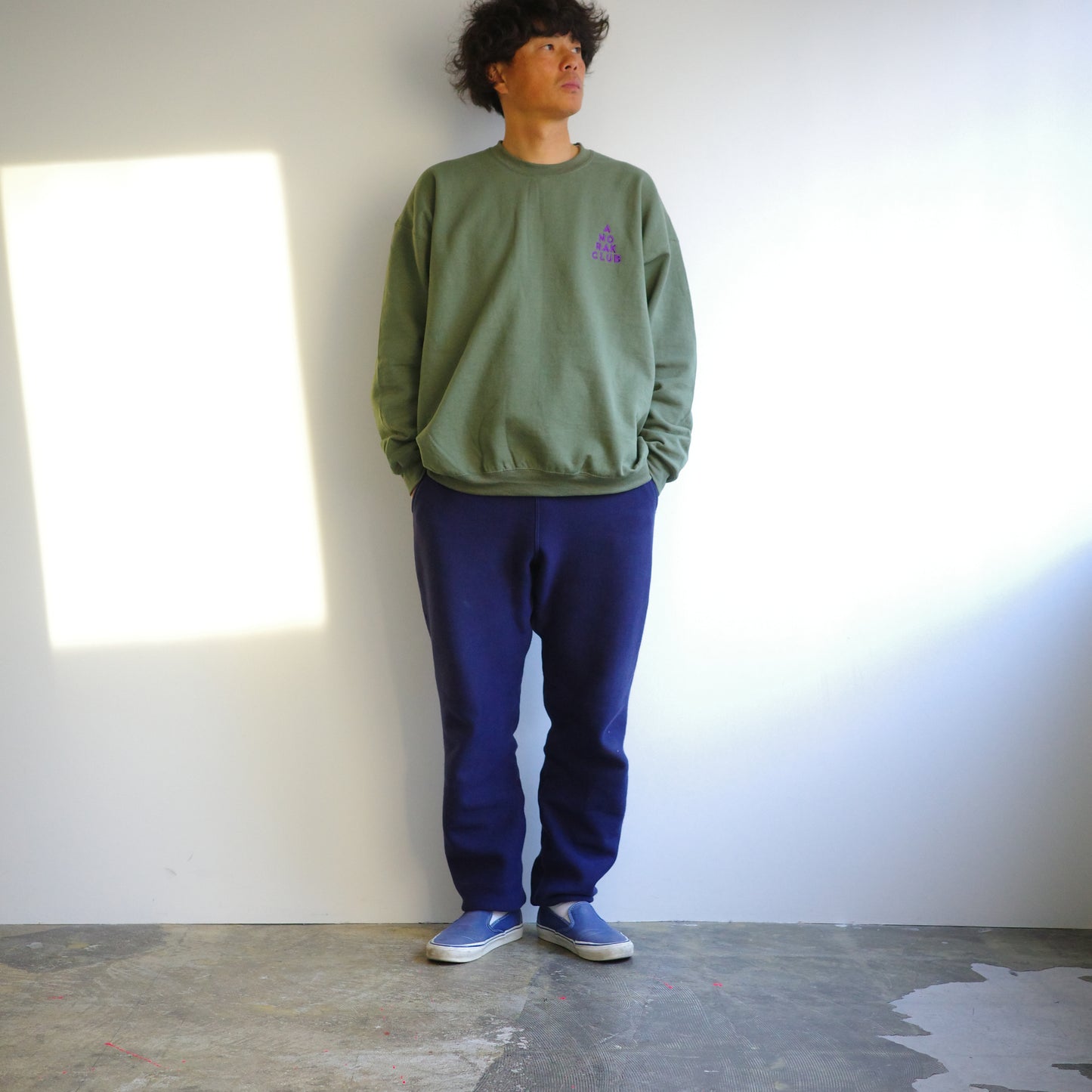 ANORAKCLUB アノラッククラブ 裏起毛 sweat クルーネック スウェット