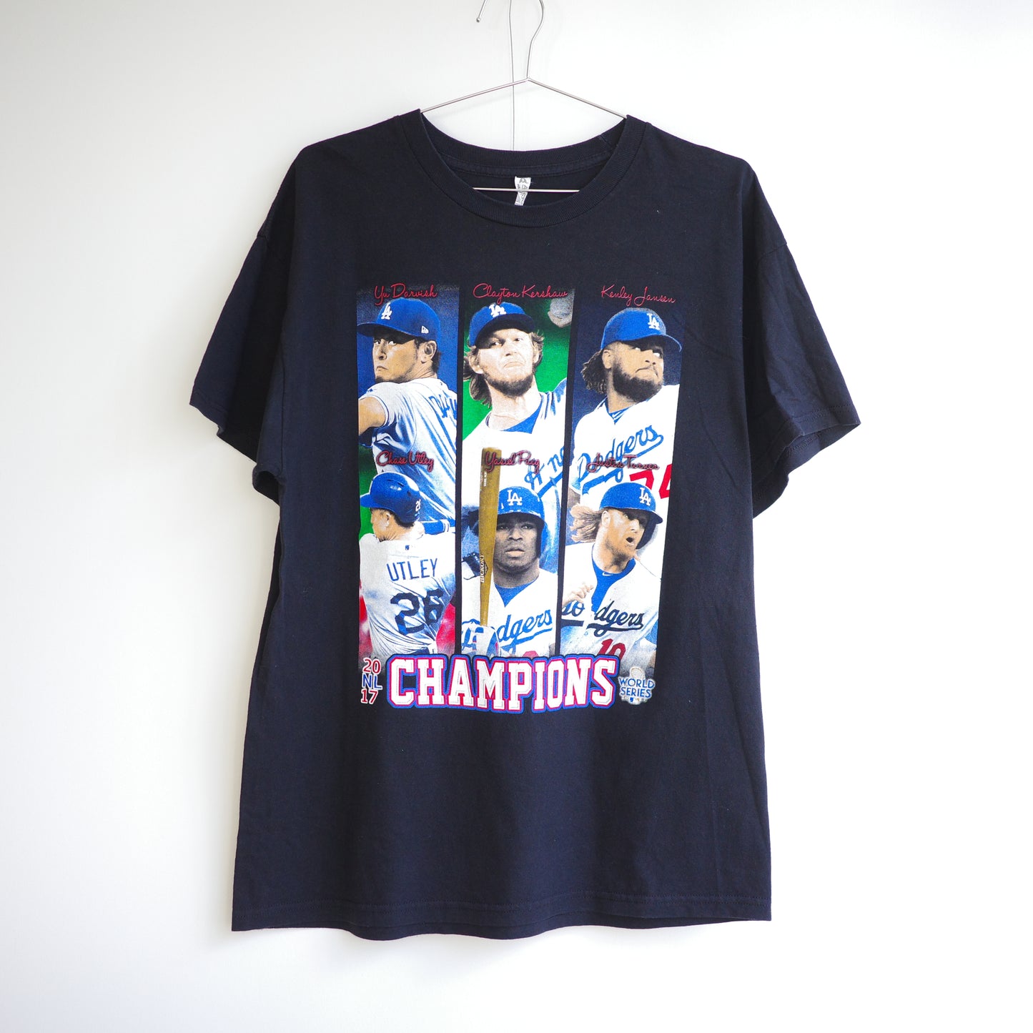 【used】LosAngels Dodgers ドジャース 2017 National league Champion tee