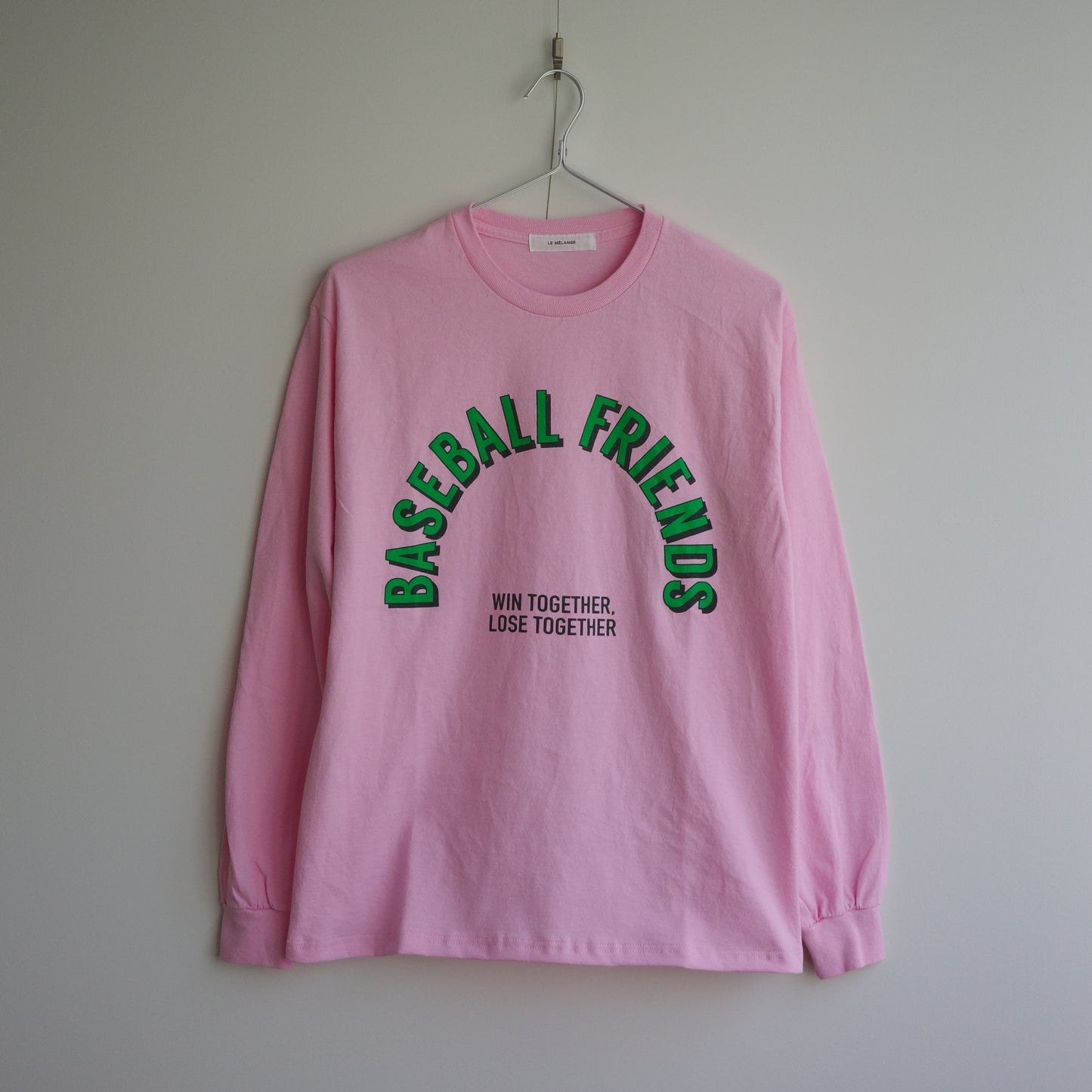 Le melange × JHANKSON "BASEBALL FRIENDS" L/S tee Le melange JHANKSON long T-shirt