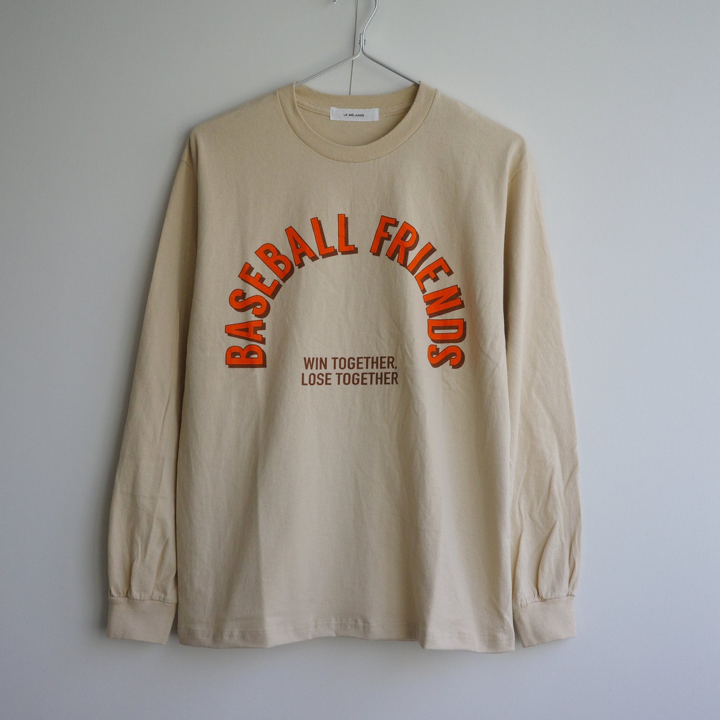 Le melange × JHANKSON "BASEBALL FRIENDS" L/S tee Le melange JHANKSON long T-shirt