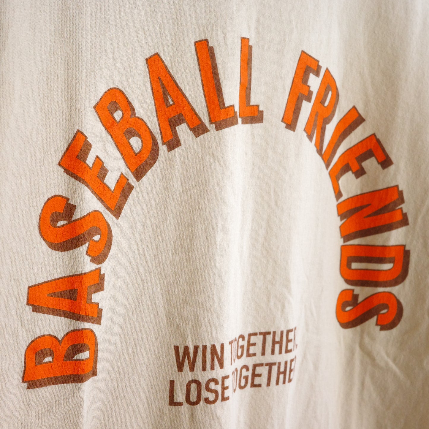 Le melange × JHANKSON "BASEBALL FRIENDS" L/S tee Le melange JHANKSON long T-shirt