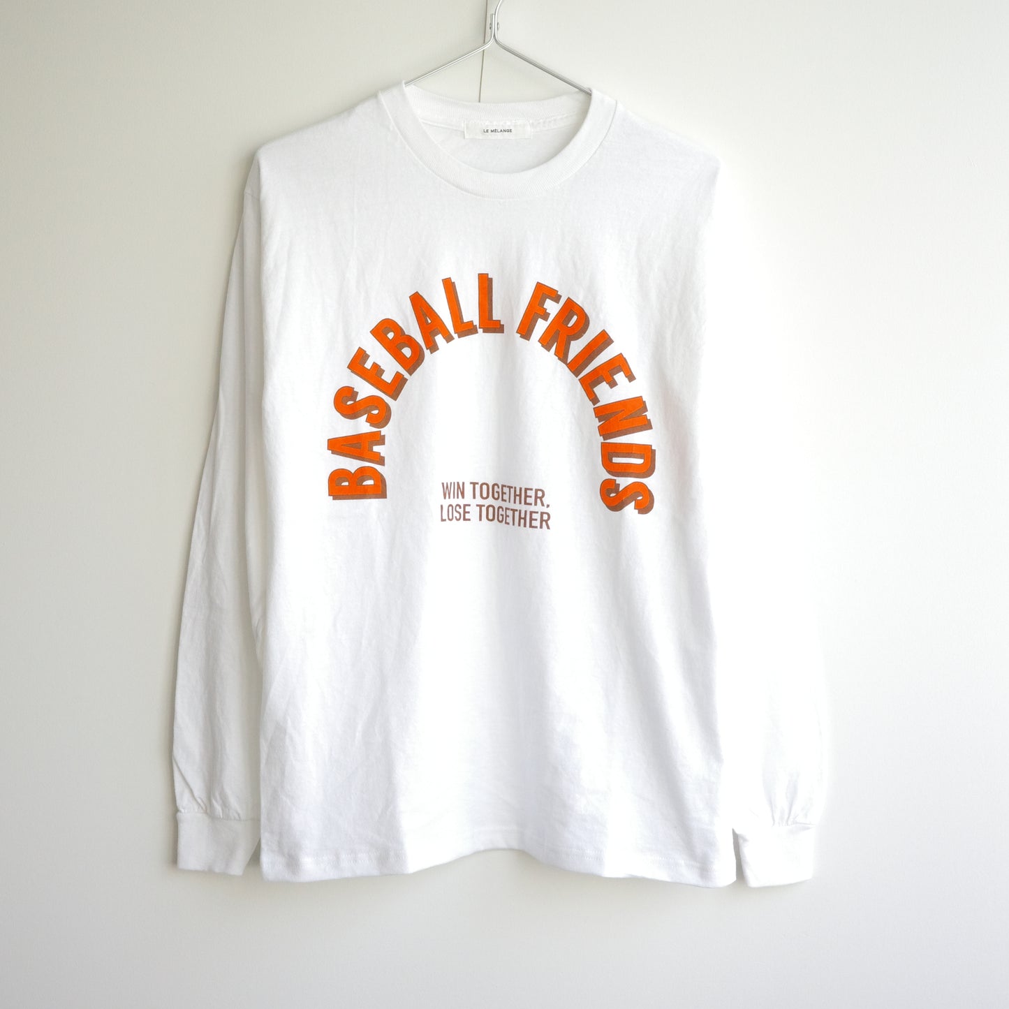 Le melange × JHANKSON "BASEBALL FRIENDS" L/S tee Le melange JHANKSON long T-shirt