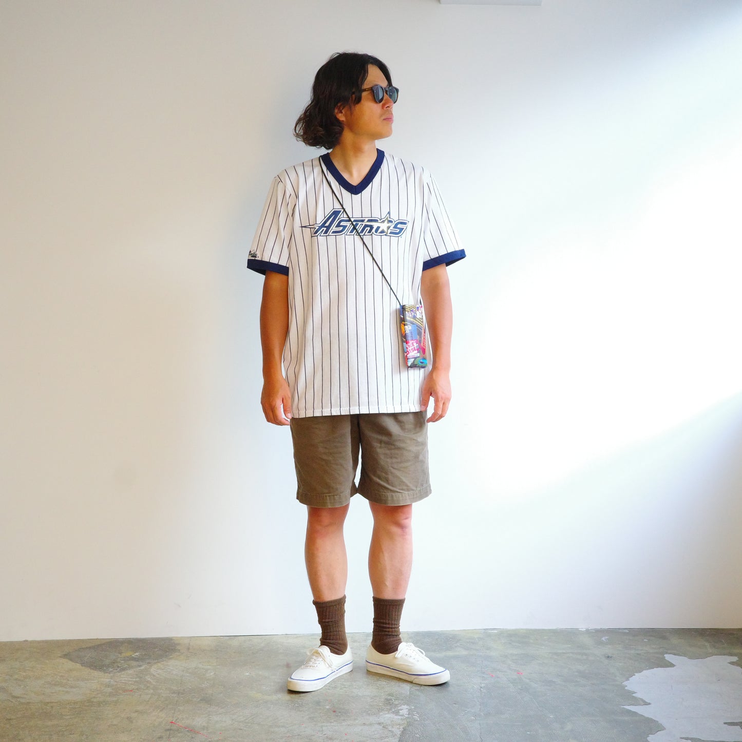 【used】Majestic マジェスティック Houston Astros アストズ リンガー tee 野球 baseball