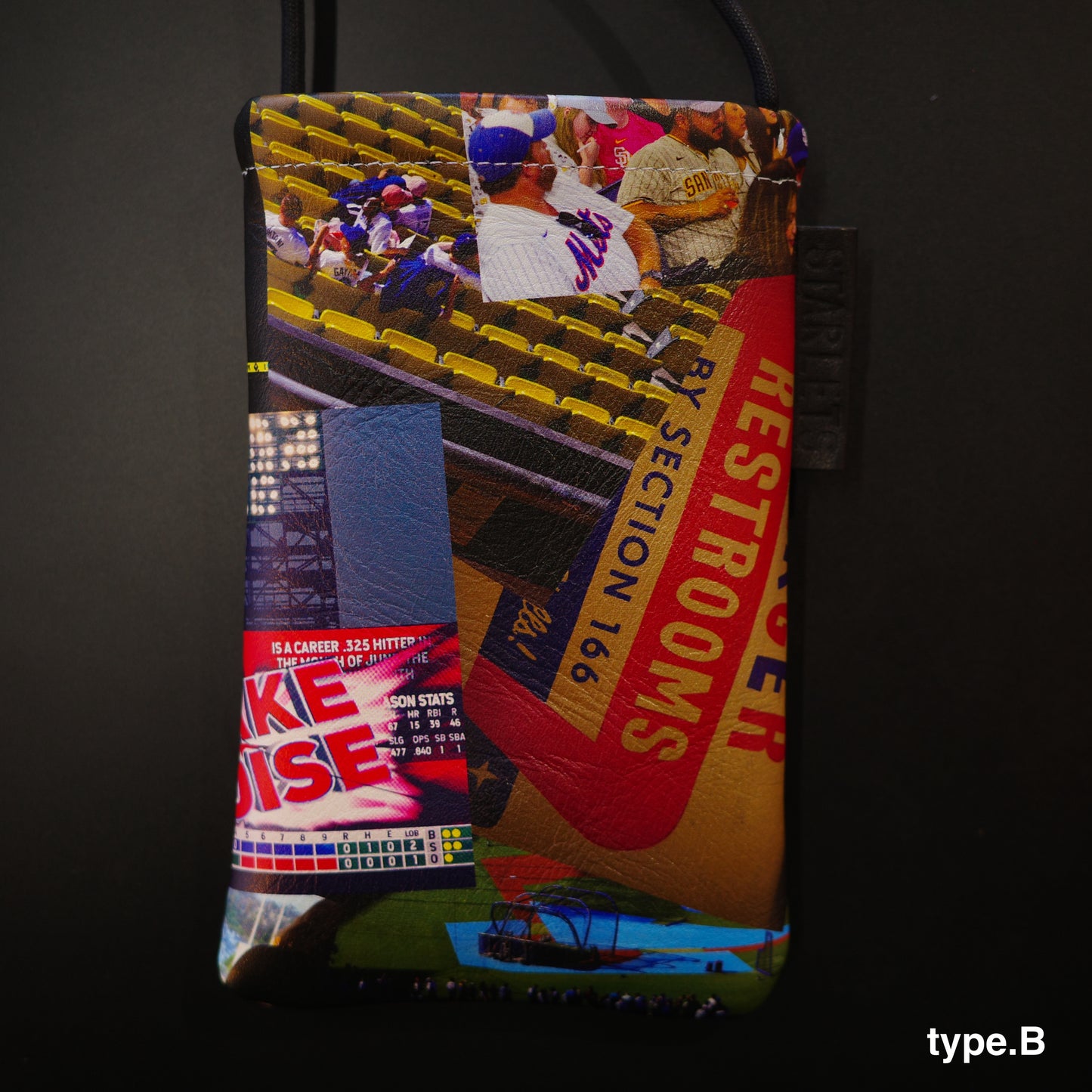【FLiP限定別注】STARLETS / スターレッツ "California baseball" レザー スマホショルダー サコッシュ 本革 日本製