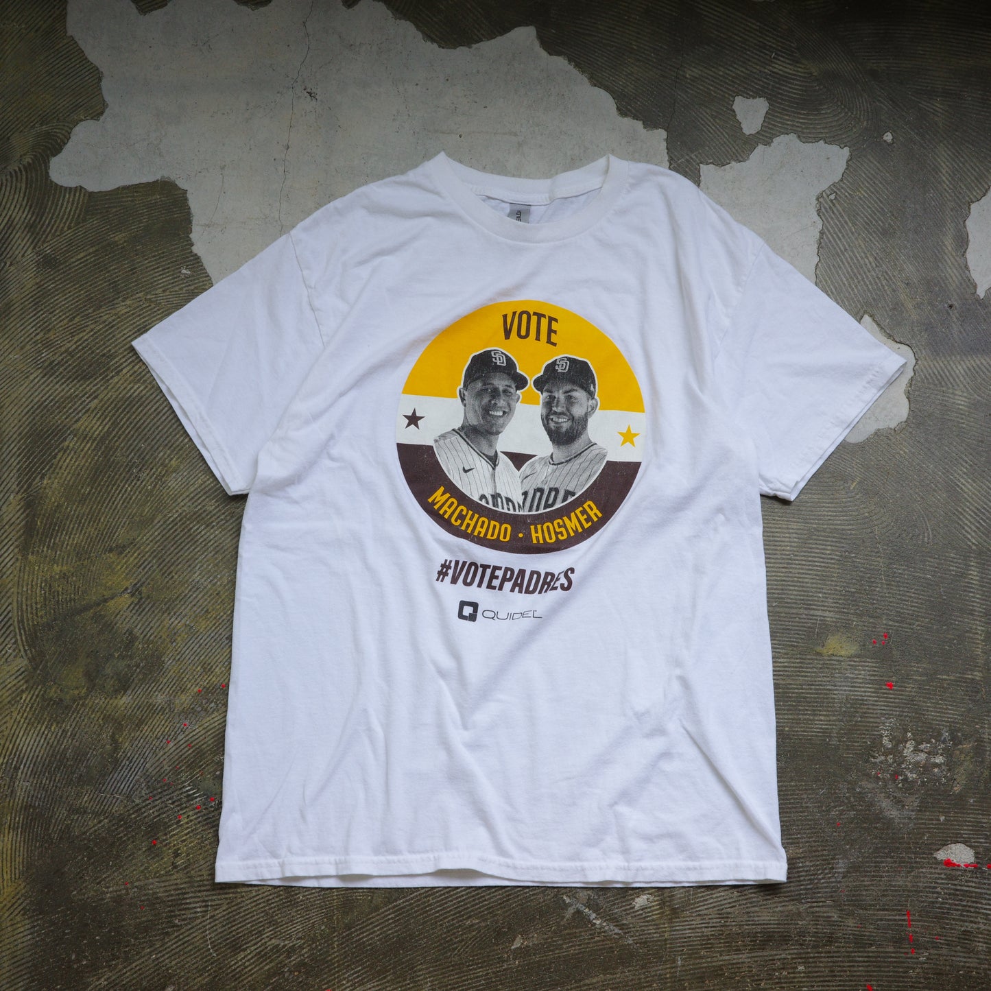 【used】VOTE PADRES tee 野球 baseball パドレス MACHADO HOSMER SANDIEGOPADRES