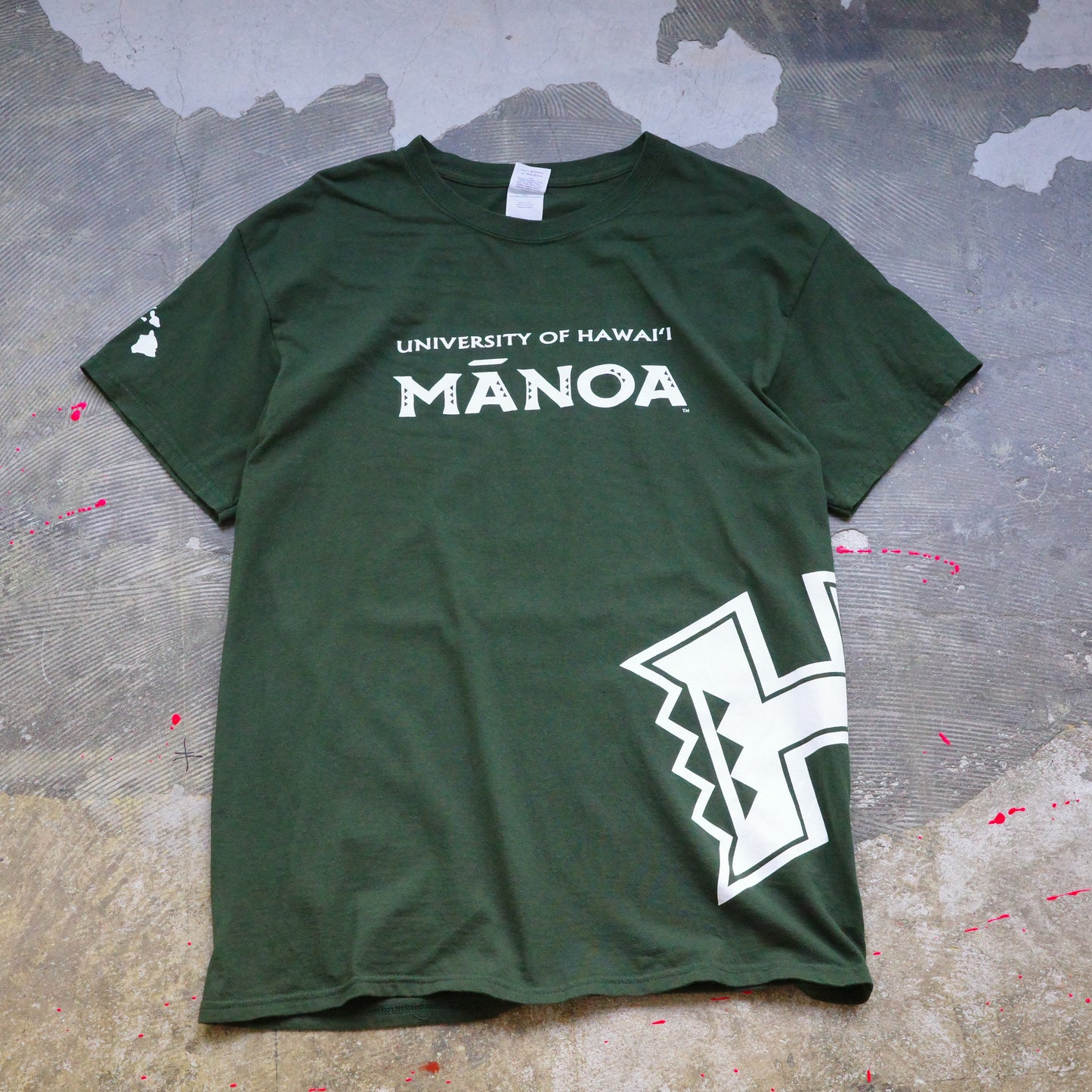 【used】UNIVERSITY OF HAWAII "MANOA" tee GILDAN ギルダン 野球 baseball