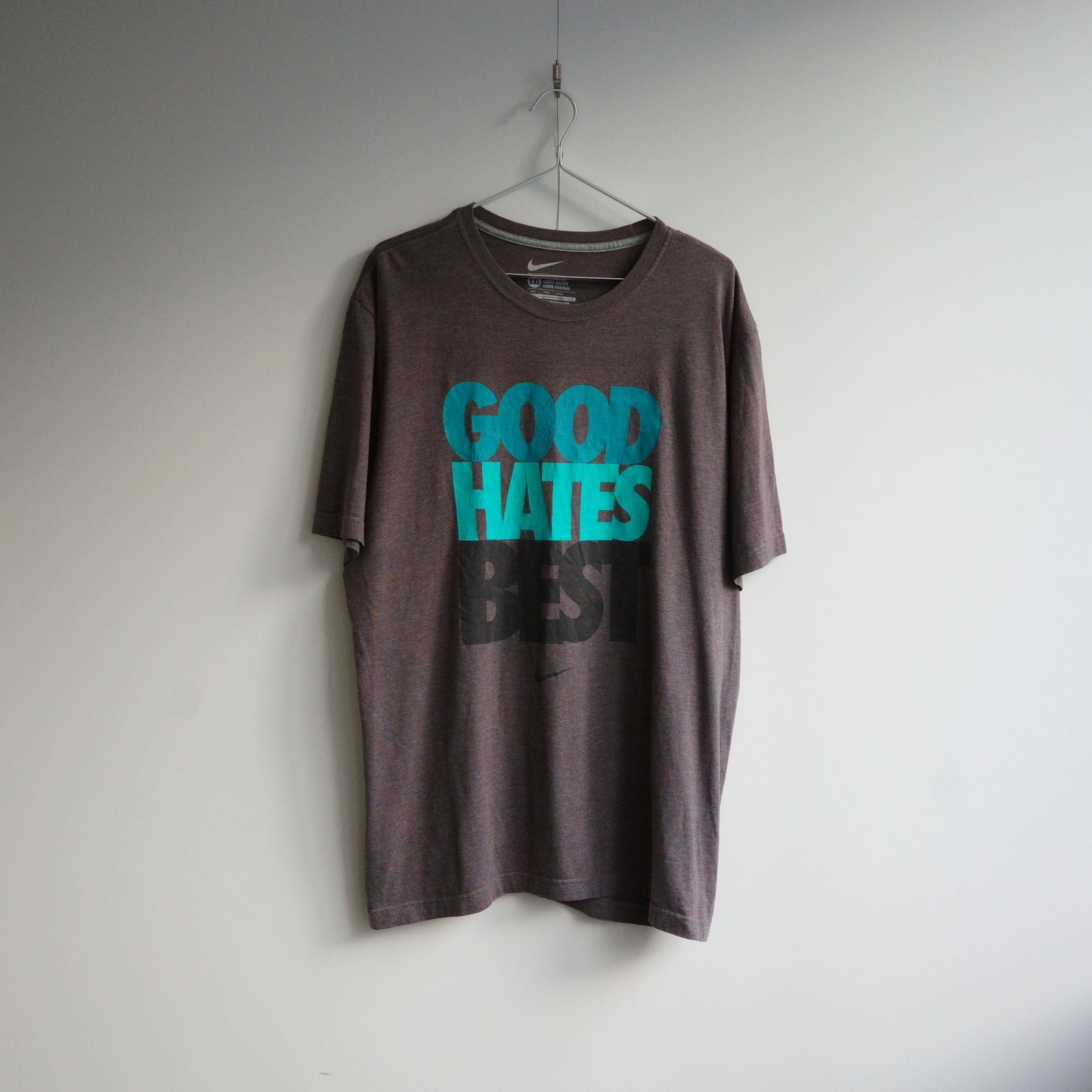 【used】NIKE ナイキ "GOOD HATES BEST" tee