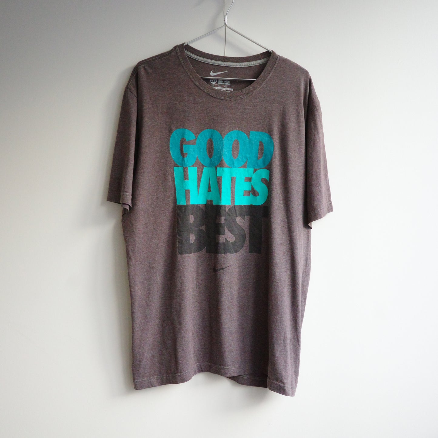【used】NIKE ナイキ "GOOD HATES BEST" tee