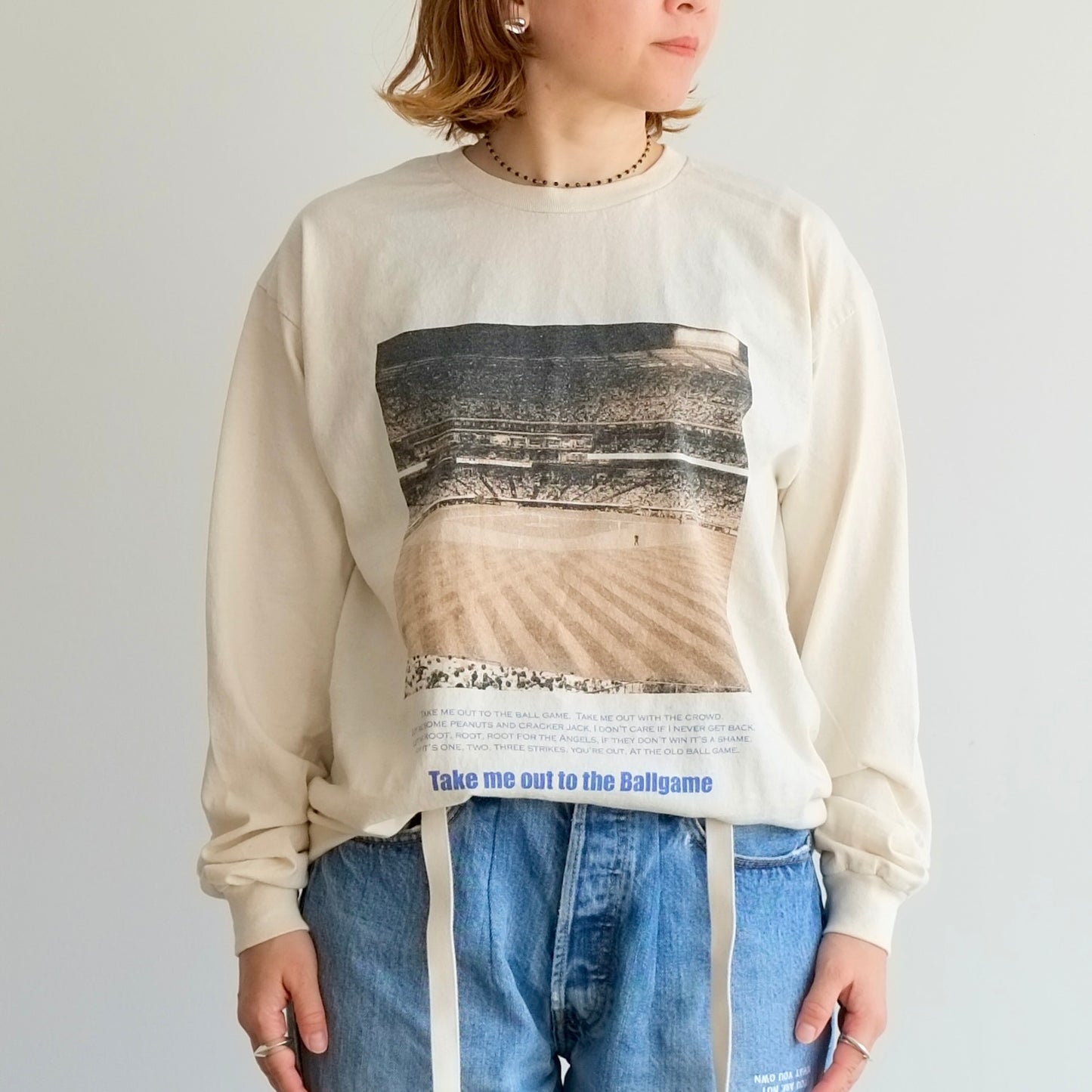"take me out to the ballgame" photo longsleeve tee Tshirts JHANKSON