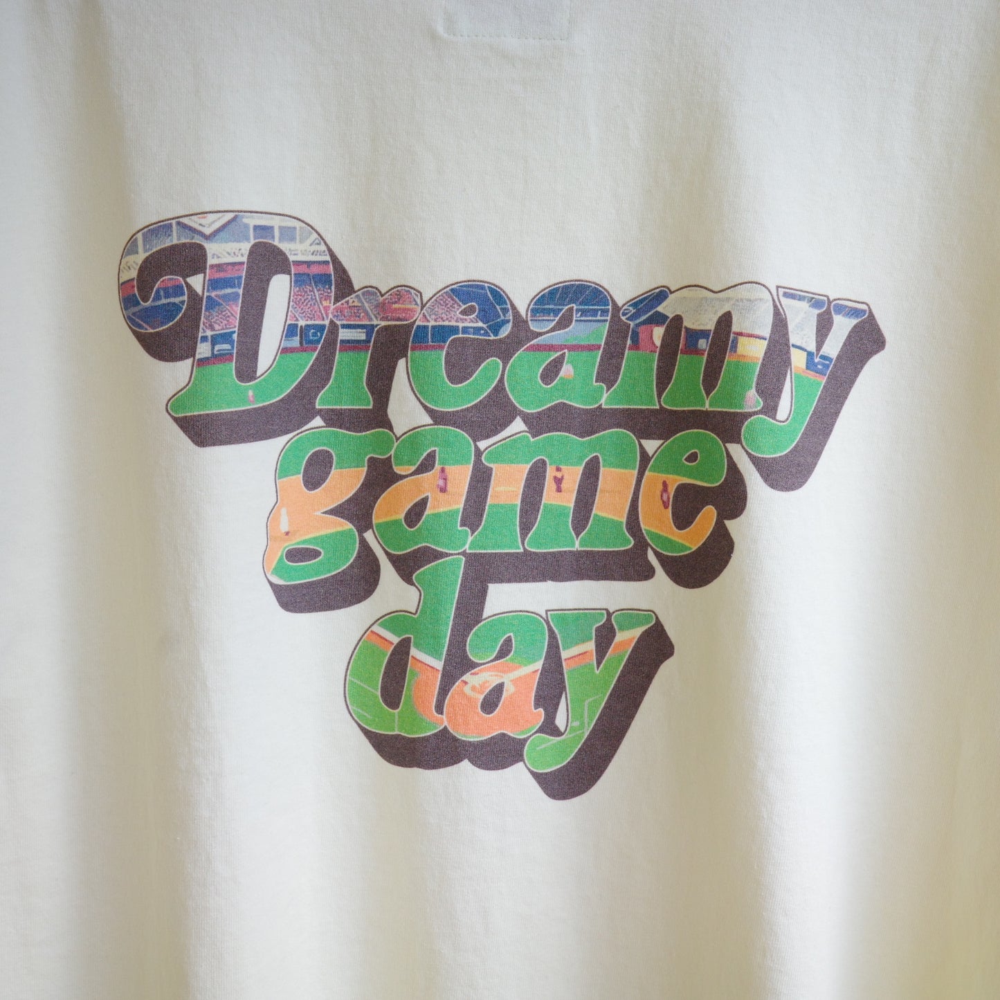 "LA Dreamy game day" 7.5oz Garment Dye tee ANORAK CLUB アノラッククラブ T-shirts