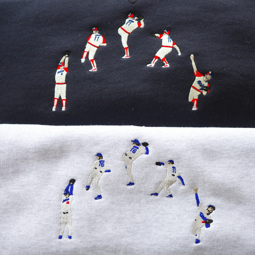 TAMANIWA "USA BASEBALL" sweatshirt with brushed lining