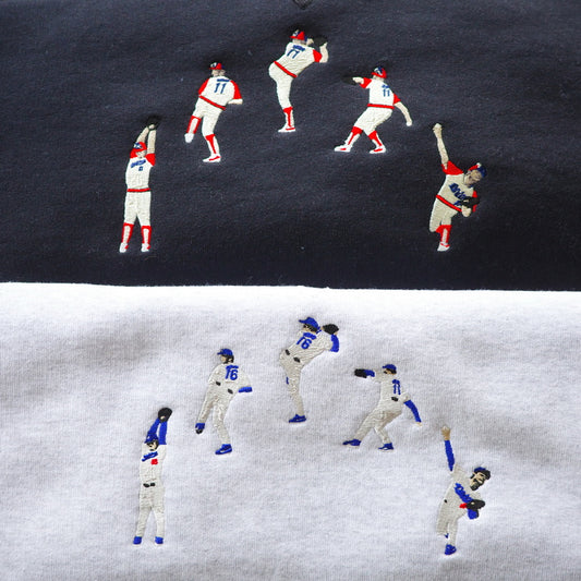 TAMANIWA "USA BASEBALL" sweatshirt with brushed lining