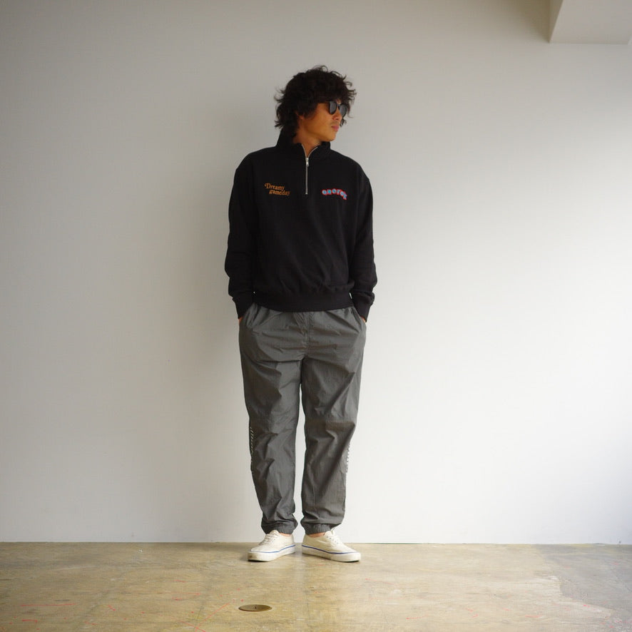 ANORAK CLUB アノラッククラブ "Dreamy Game Day" HALF ZIP sweat  裏毛 スウェット