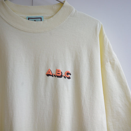 "LA Dreamy game day" 7.5oz Garment Dye tee ANORAK CLUB アノラッククラブ