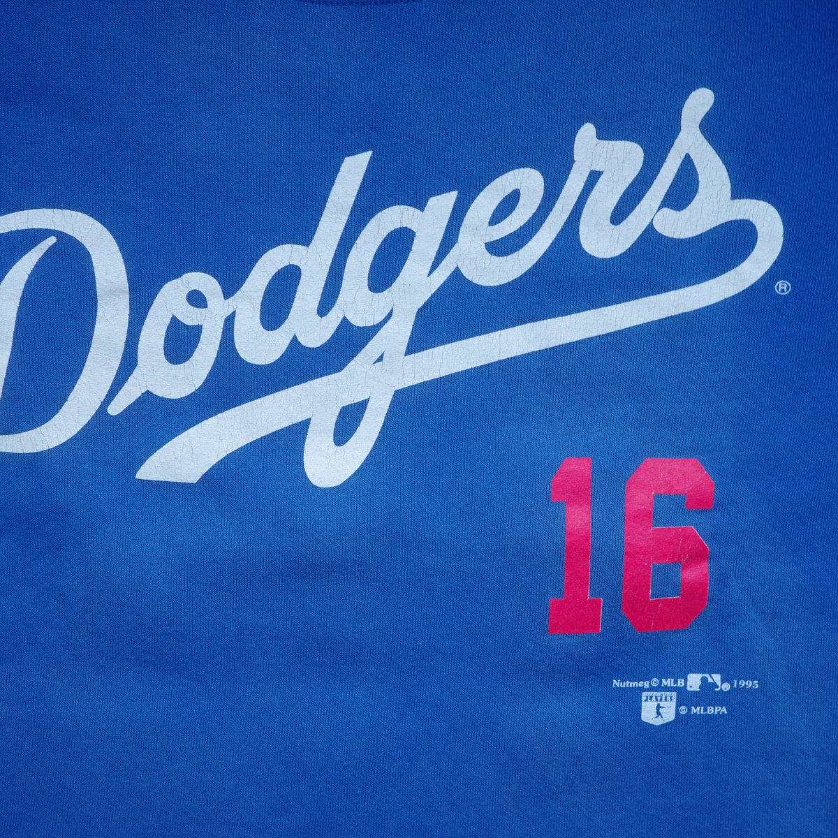 【used】NOMO 16 Los Angels Dodgers 裏起毛 crewneck sweat  MLB NUTMEG