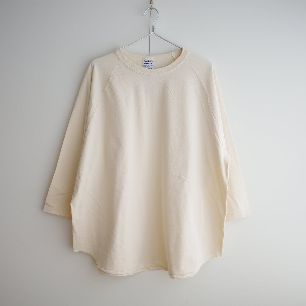 【4カラー再入荷】WALLA WALLA SPORTS 3/4 sleeve baseball tee ワラワラスポーツ