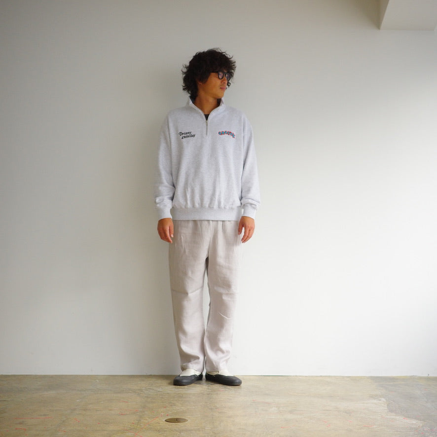 ANORAK CLUB アノラッククラブ "Dreamy Game Day" HALF ZIP sweat  裏毛 スウェット