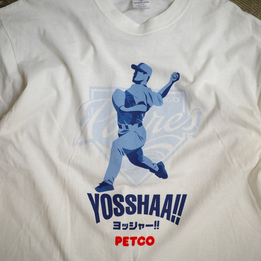 【used】 #16 AKI  SAN DIEGO PADRES tee 大塚晶則 サンディエゴ パドレス