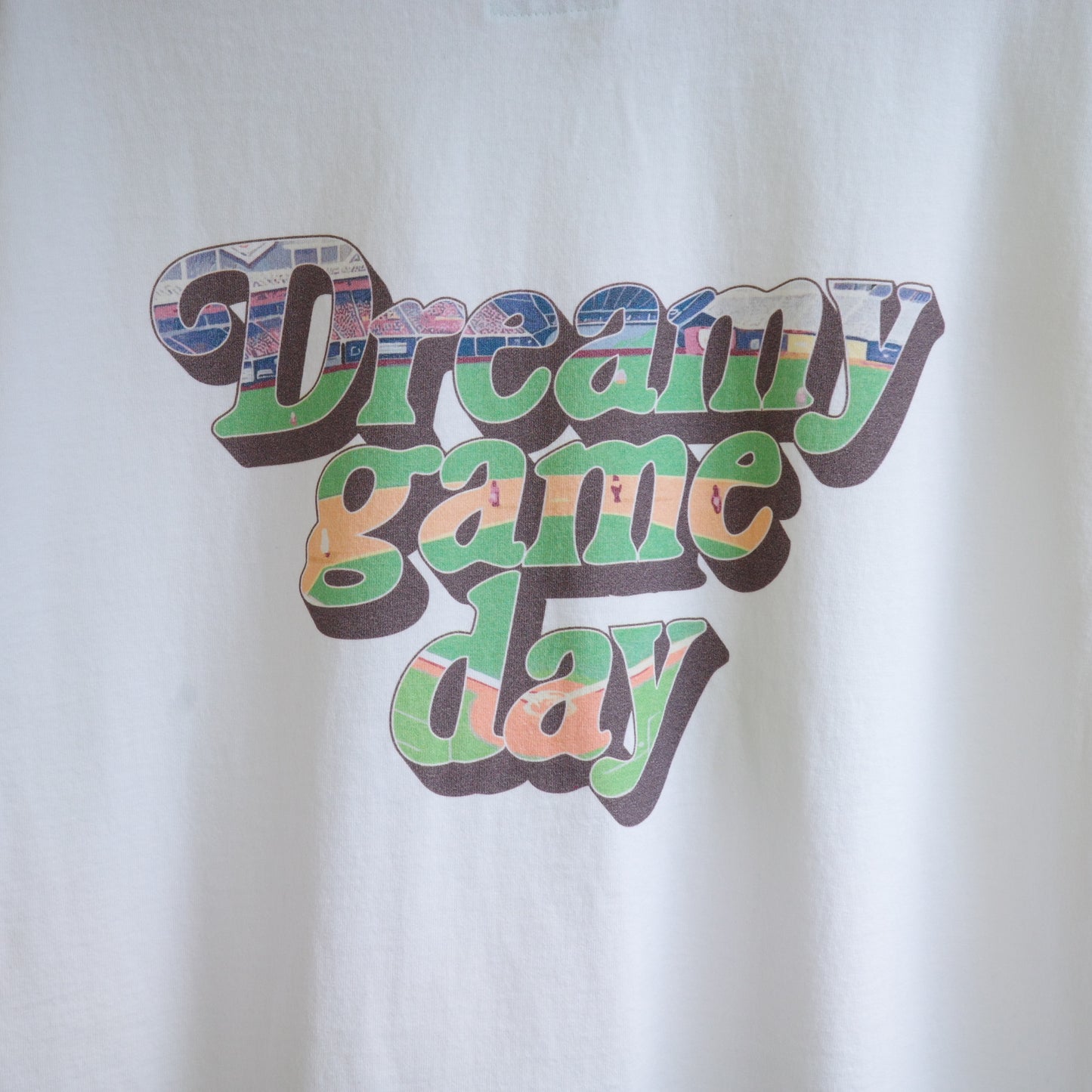 "LA Dreamy game day" 7.5oz Garment Dye tee ANORAK CLUB アノラッククラブ T-shirts