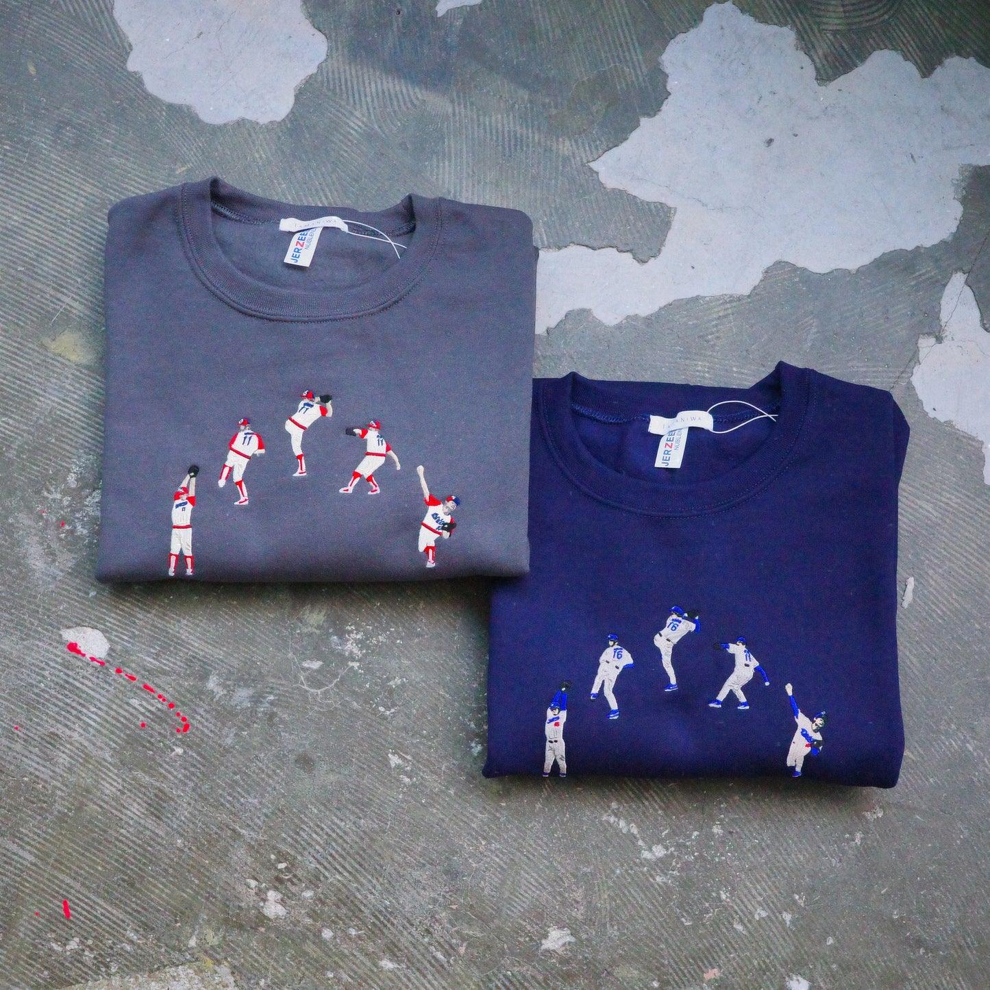 TAMANIWA "USA BASEBALL" sweatshirt with brushed lining