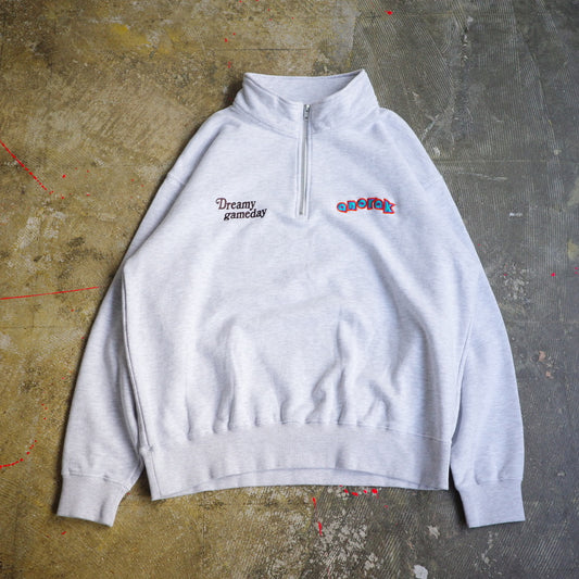 ANORAK CLUB アノラッククラブ "Dreamy Game Day" HALF ZIP sweat  裏毛 スウェット