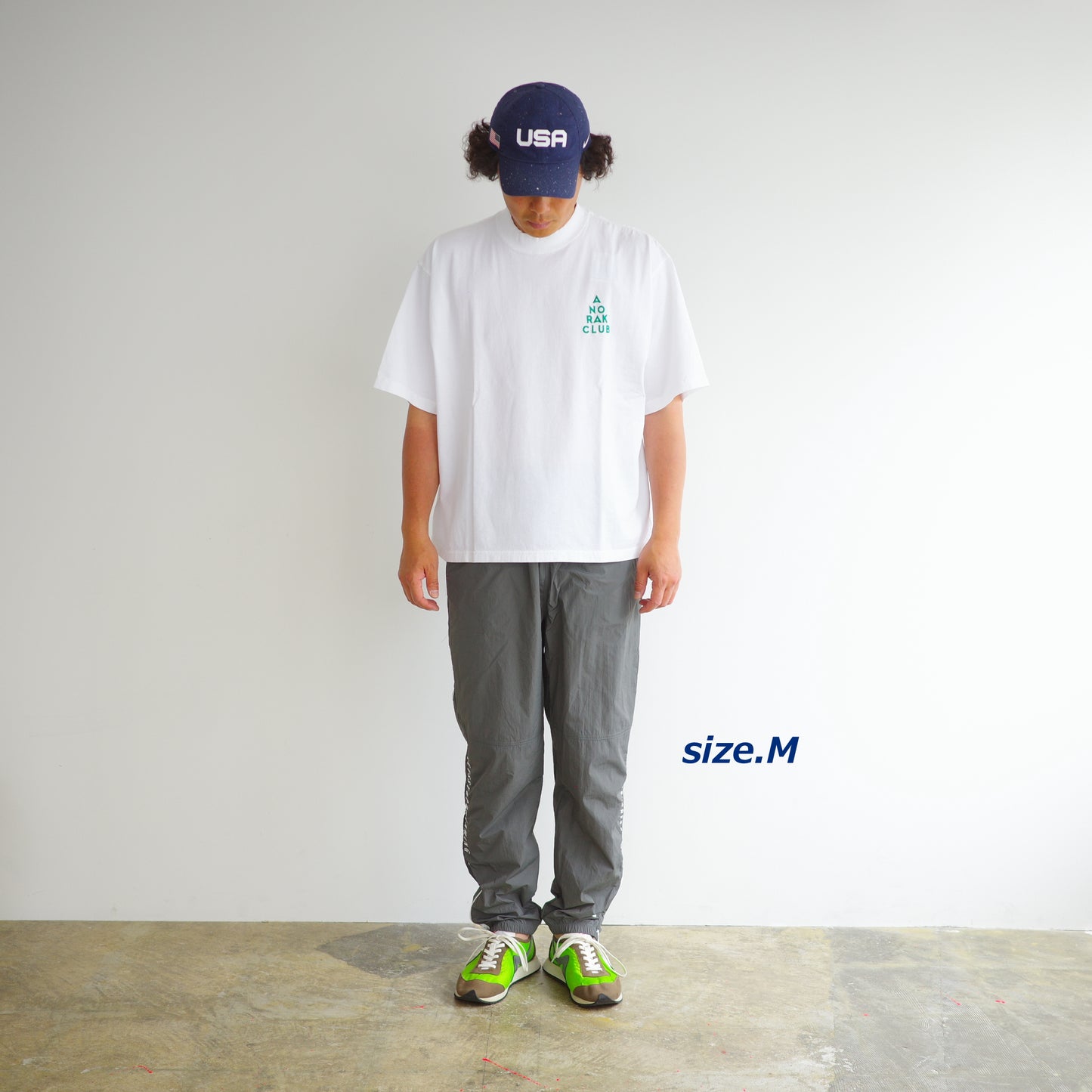 ANORAK CLUB  -LET'S STOP DREAMING-  NYLON TRACK PANTS  アノラッククラブ