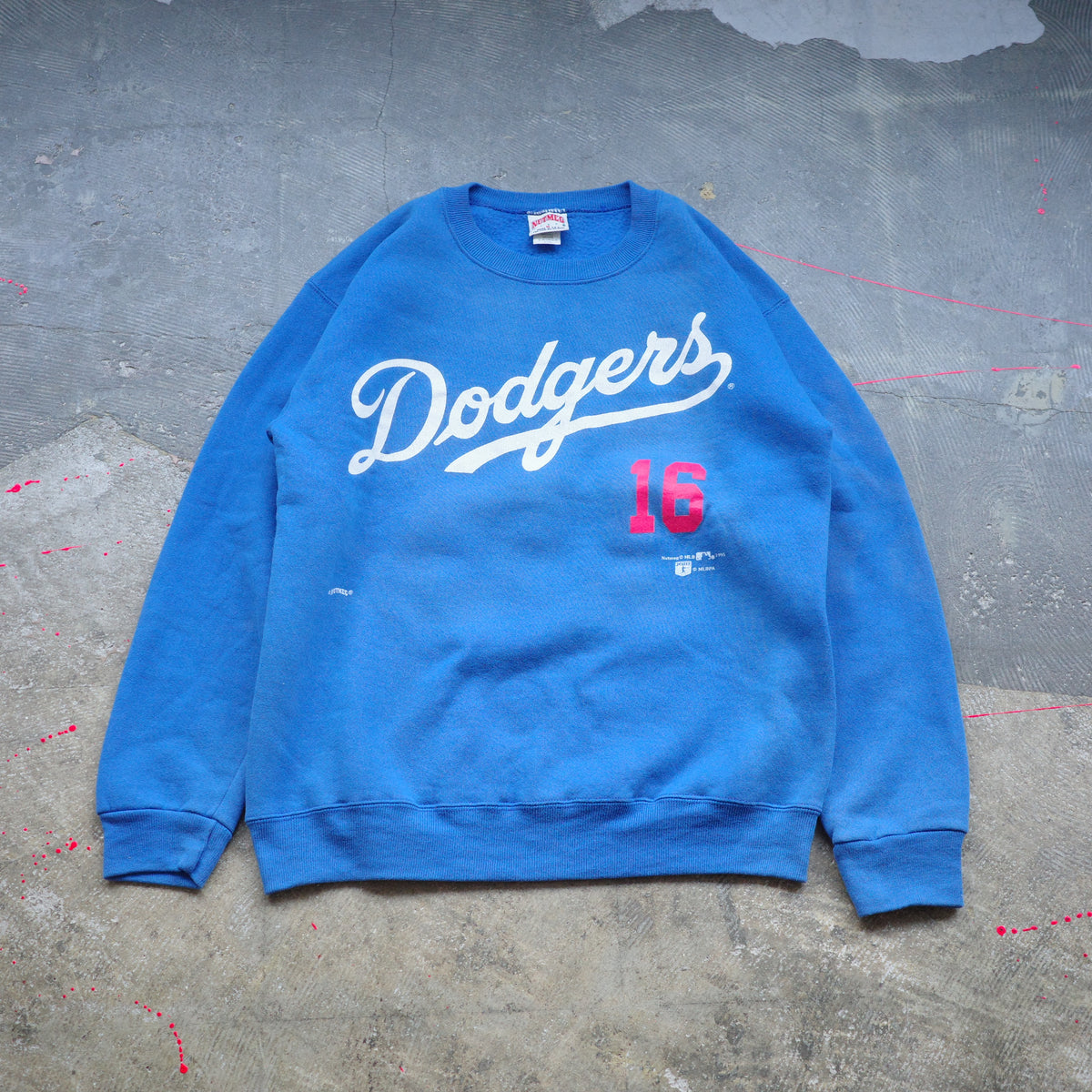 【used】NOMO 16 Los Angels Dodgers 裏起毛 crewneck sweat  MLB NUTMEG