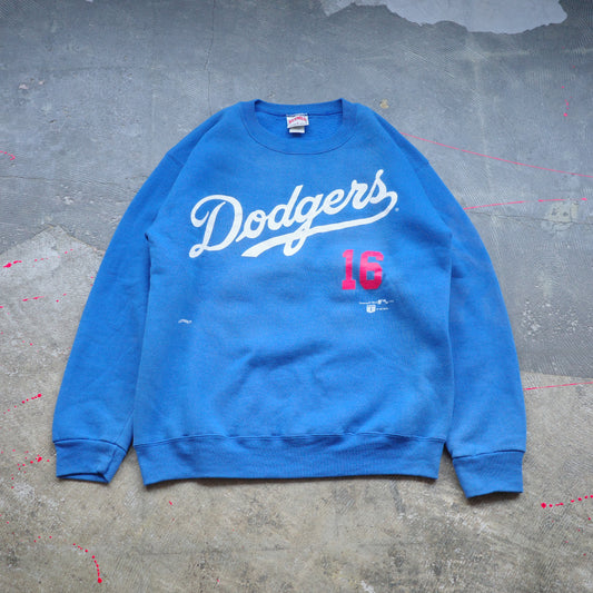 【used】NOMO 16 Los Angels Dodgers 裏起毛 crewneck sweat  MLB NUTMEG