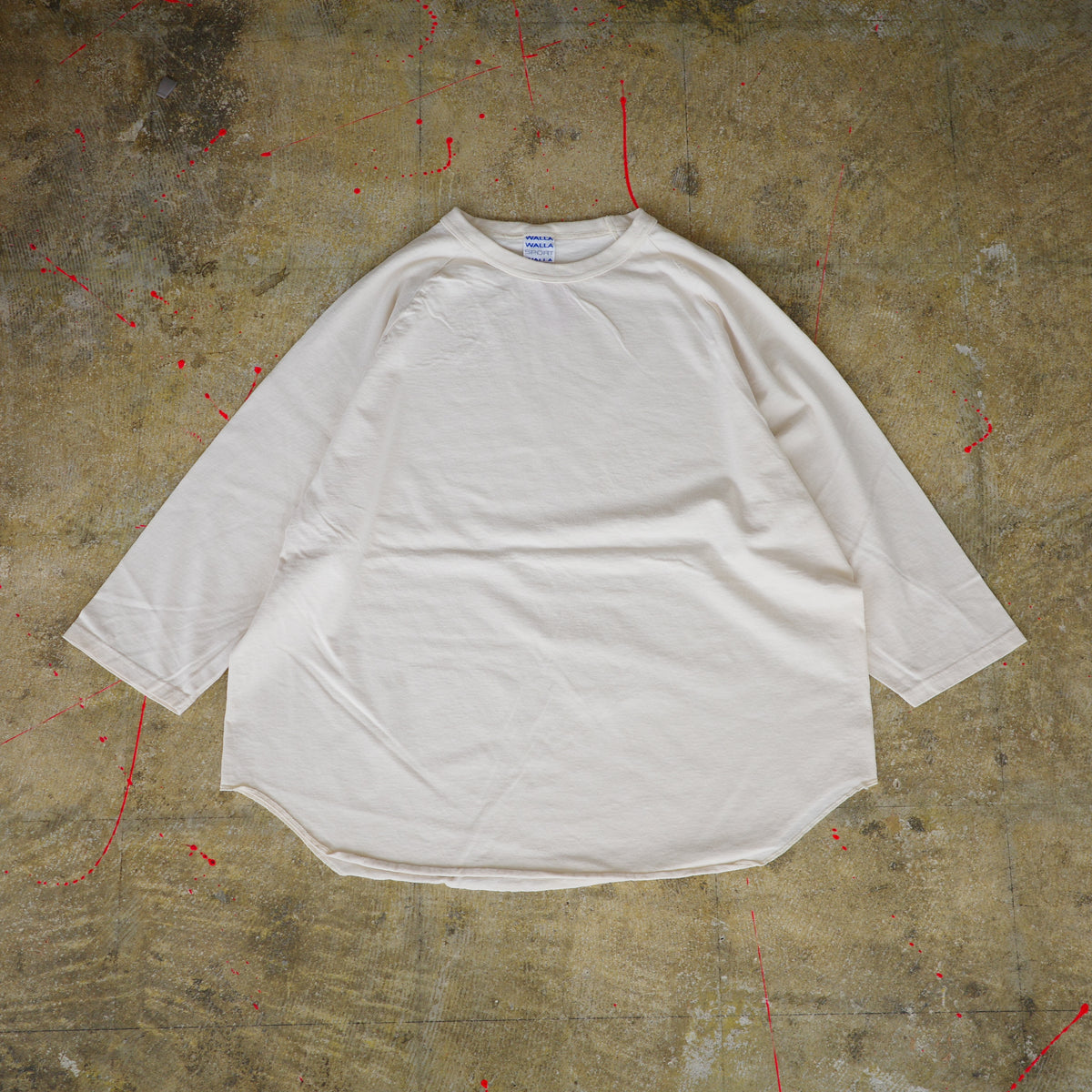 【4カラー再入荷】WALLA WALLA SPORTS 3/4 sleeve baseball tee ワラワラスポーツ