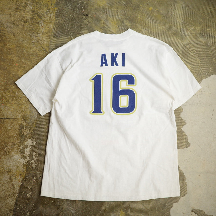 【used】 #16 AKI  SAN DIEGO PADRES tee 大塚晶則 サンディエゴ パドレス