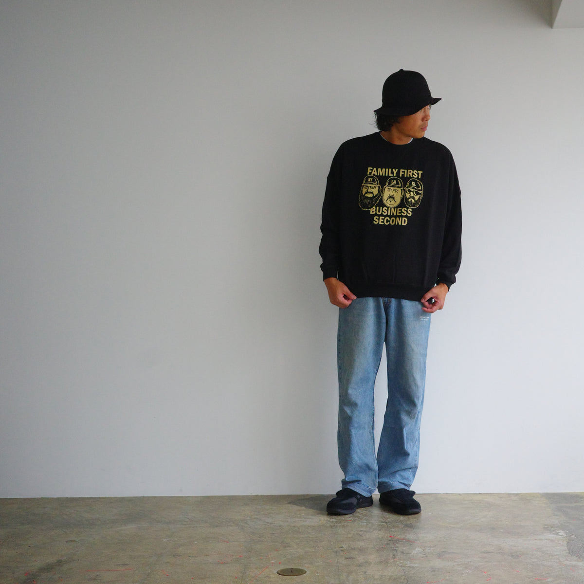 JHANKSON ジャンクソン  " FAMILY FIRST BUSSINESS SECOND " sweat  裏毛 スウェット