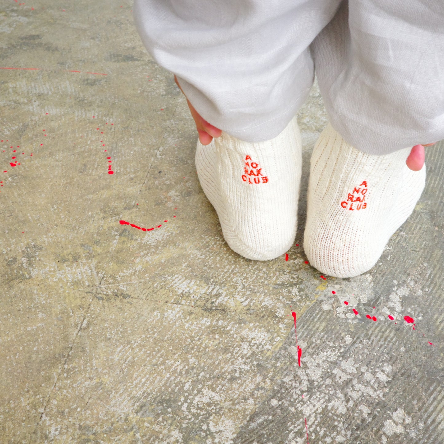 A HOPE HEMP × ANORAK CLUB  organic cotton / HEMP SOCKS ソックス アホープヘンプ アノラッククラブ