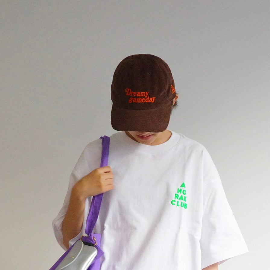 ANORAK CLUB "Dreamy gameday" coduroy CAP アノラッククラブ