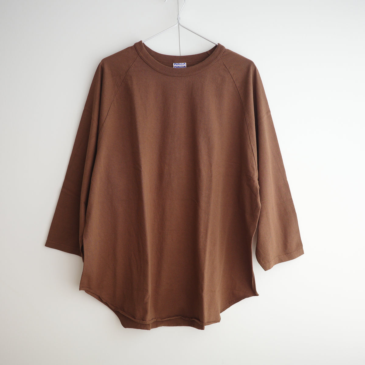 【4カラー再入荷】WALLA WALLA SPORTS 3/4 sleeve baseball tee ワラワラスポーツ