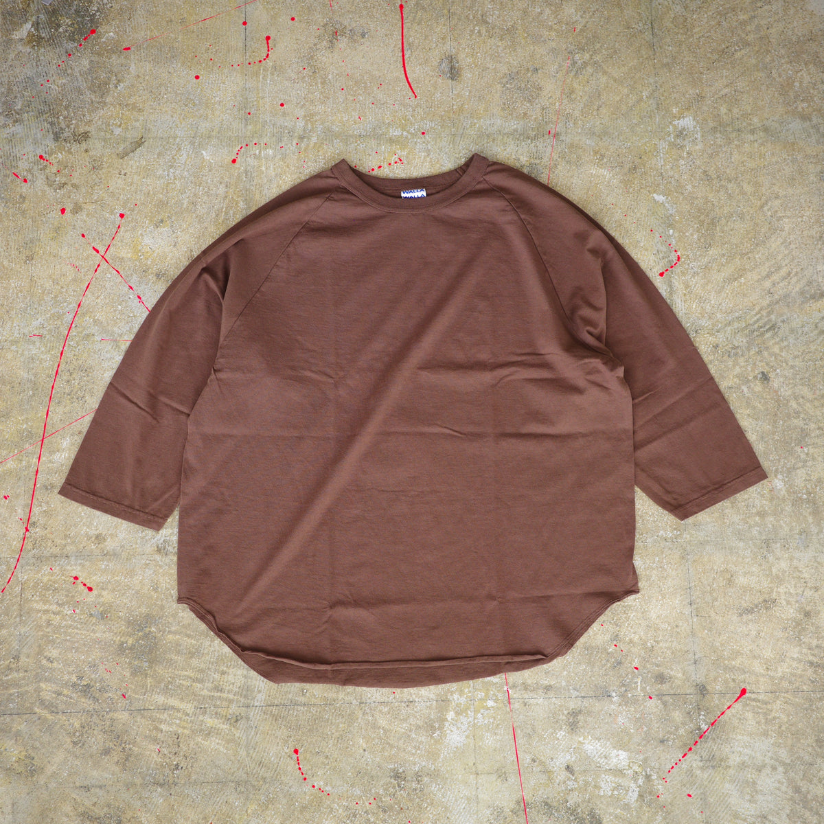 【4カラー再入荷】WALLA WALLA SPORTS 3/4 sleeve baseball tee ワラワラスポーツ