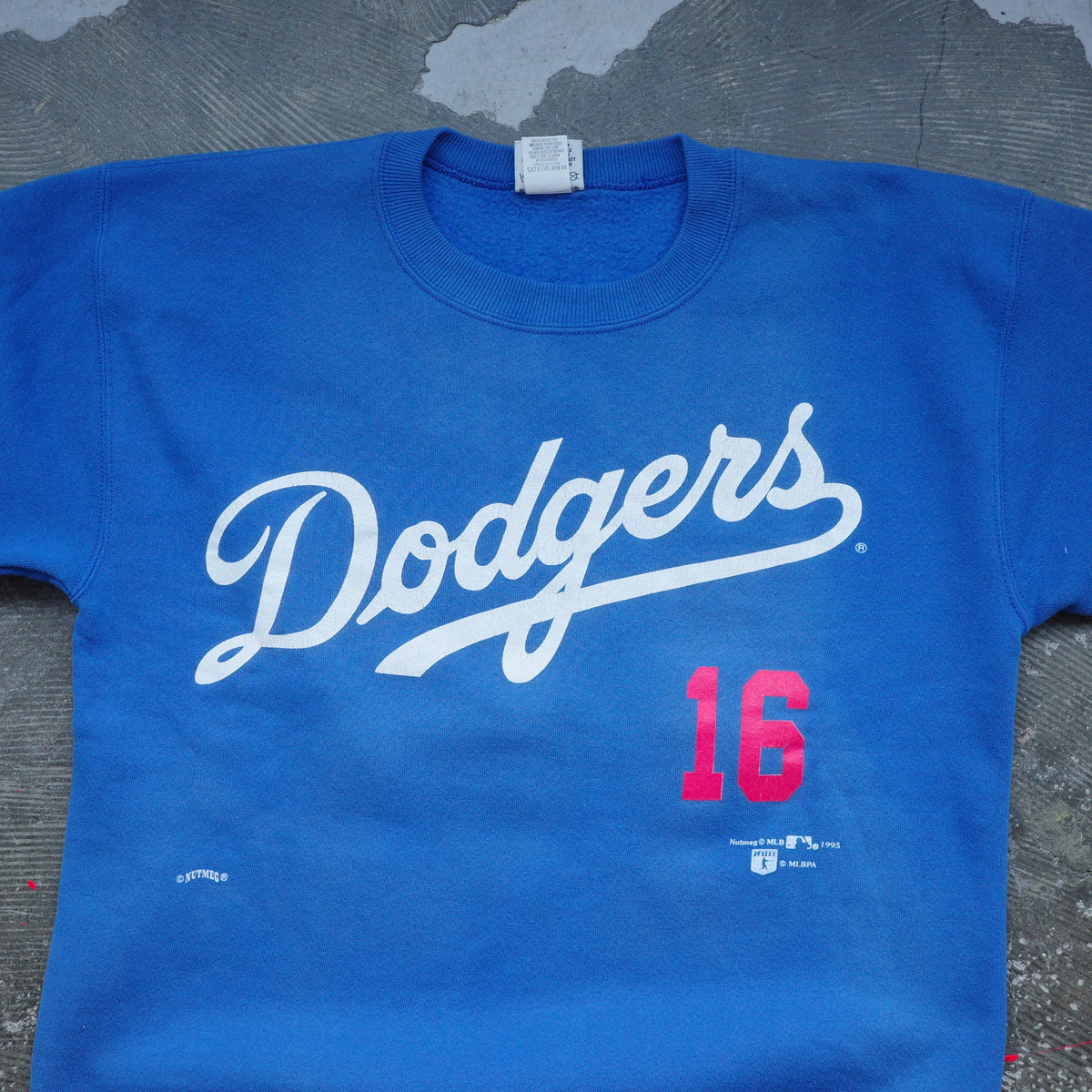 【used】NOMO 16 Los Angels Dodgers 裏起毛 crewneck sweat  MLB NUTMEG