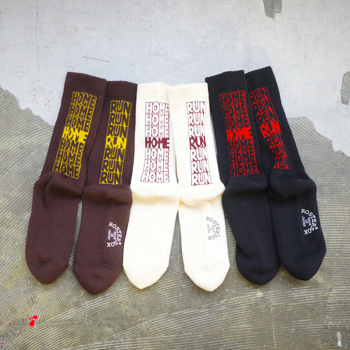 ROSTER SOX ロスターソックス  "HOME RUN " SOCKS ソックス TAMANIWA