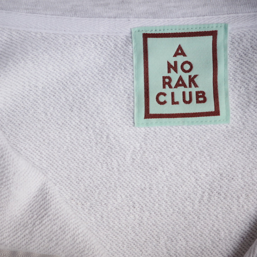 ANORAK CLUB アノラッククラブ "Dreamy Game Day" HALF ZIP sweat  裏毛 スウェット