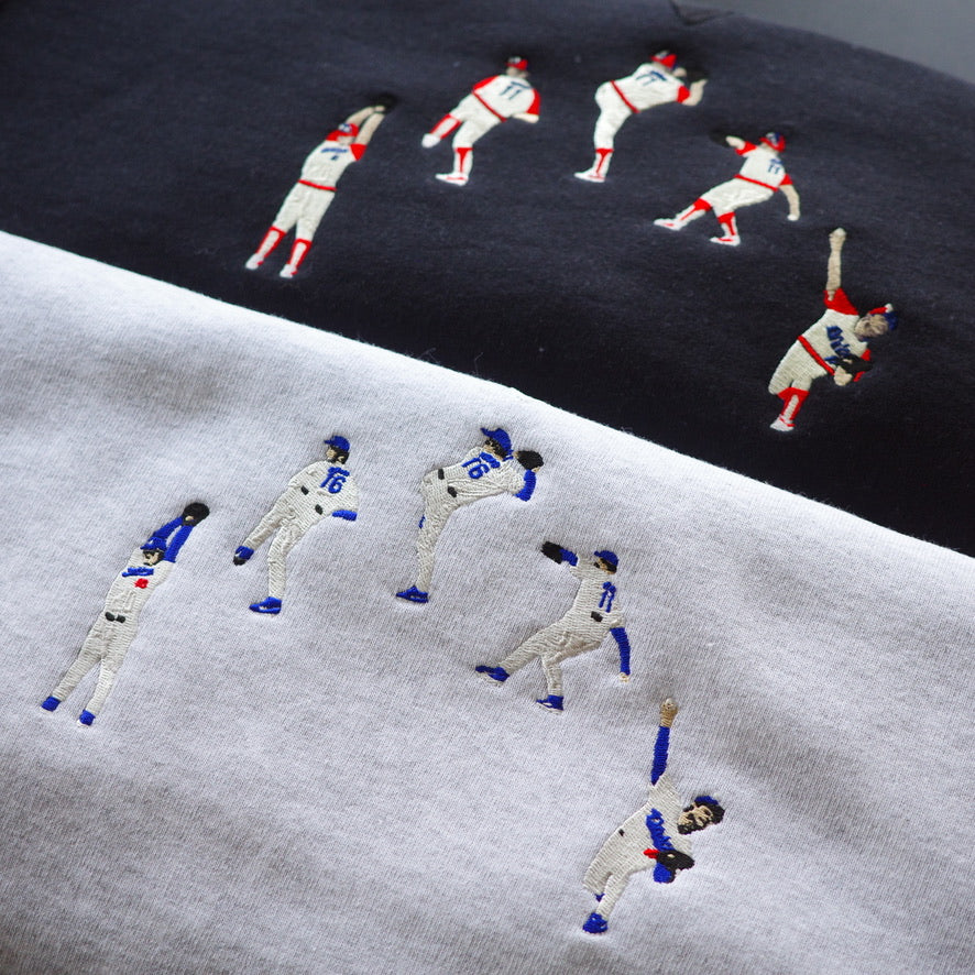 TAMANIWA "USA BASEBALL" sweatshirt with brushed lining