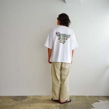 "LA Dreamy game day" 7.5oz Garment Dye tee ANORAK CLUB アノラッククラブ