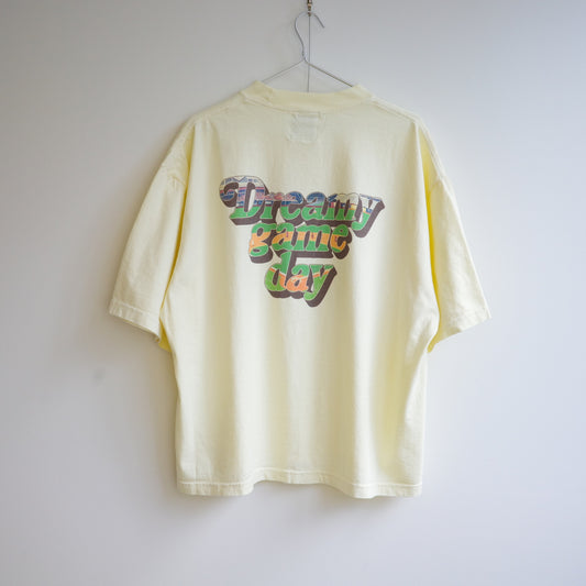 "LA Dreamy game day" 7.5oz Garment Dye tee ANORAK CLUB アノラッククラブ